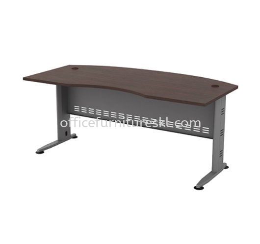 QAMAR D-SHAPE EXECUTIVE OFFICE TABLE CURVE C/W TEL CAP QMB 55 - Office Furniture Shop Executive Office Table | Executive Office Table Bandar Rimbayu | Executive Office Table KLIA | Executive Office Table Pandan Jaya