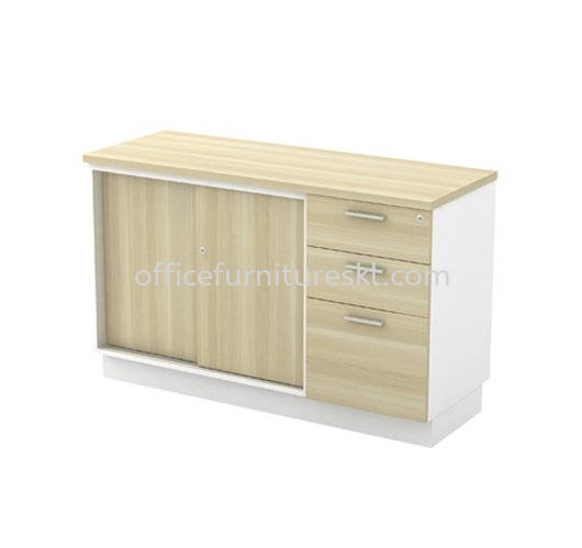 BERLIN KABINET PEJABAT TEPI MEJA KAYU DENGAN PINTU BERLACI 2D1F - Top 10 Best Selling Filing Cabinet | Filing Cabinet Bukit Damansara | Filing Cabinet Bangsar | Filing Cabinet KL Eco City