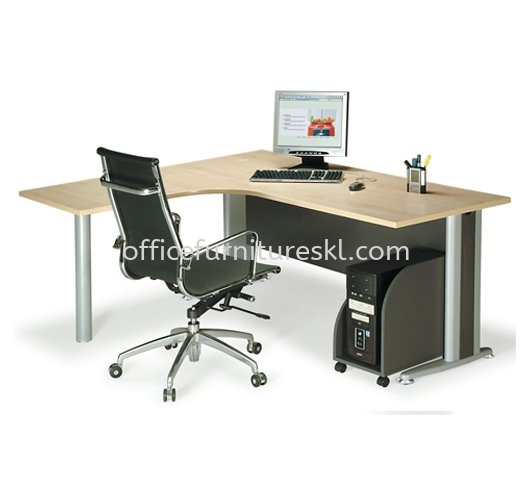 TITUS EXECUTIVE OFFICE TABLE/DESK L-SHAPE ATL1815M - Top 10 Best Model Executive Office Table | Executive Office Table Subang | Executive Office Table Subang Jaya | Executive Office Table Semenyih