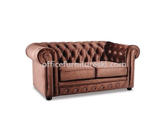 ELEGANT FABRIC TWO SEATER OFFICE SOFA - Top 10 Most Popular Office Sofa | office sofa Kelana Square | office sofa Kelana Centre | office sofa Serdang 