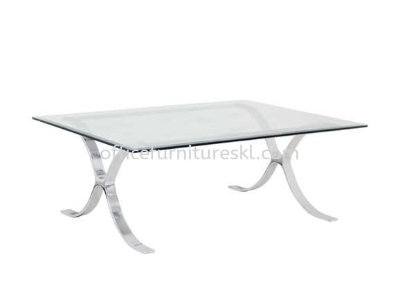 BARCELONA RECTANGULAR COFFEE TABLE C/W TEMPERED GLASS TABLE TOP - Top 10 Best Design Coffee Table | coffee table Taman Bandaraya | coffee table Damansara Height | coffee table Bangsar Baru