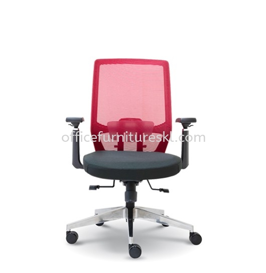 HOUSTON 1 KERUSI PEJABAT JARING SEDERHANA DENGAN KAKI ALUMINIUM MB-kerusi pejabat jaring eksekusif kl sentral | kerusi pejabat jaring eksekusif | kerusi pejabat jaring eksekusif office furniture mall 