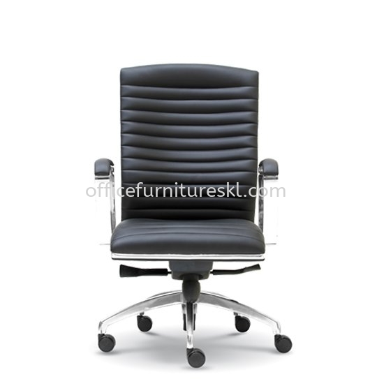 ZICA DIRECTOR MEDIUM BACK LEATHER OFFICE CHAIR WITH CHROME TRIMMING LINE-director office chair manjalara | director office chair desa park city | director office chair solaris