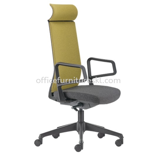 SURFACE KERUSI PEJABAT KAIN (SOFTEC) TINGGI DENGAN KAKI PLASTIK (NYLON) -kerusi pejabat jaring eksekusif setia avenue | kerusi pejabat jaring eksekusif taman connaught | kerusi pejabat jaring eksekusif top 10 best selling office chair