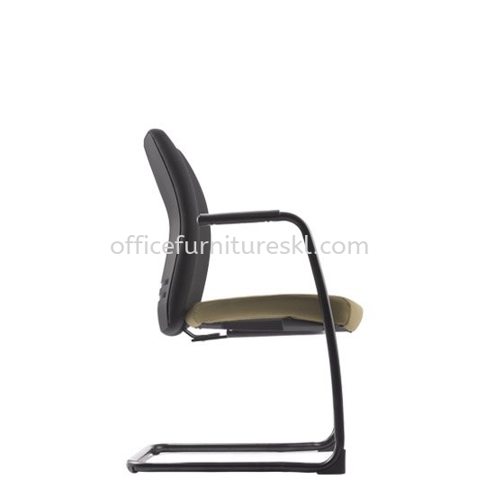 ERGO EXECUTIVE VISITOR FABRIC OFFICE CHAIR WITH EPOXY BLACK CANTILEVER BASE - executive office chair solaris | executive office chair taman perindustrian subang | executive officec chair year end sale