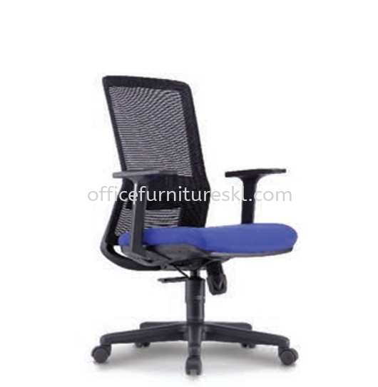 MALLOW 1 MEDIUM BACK ERGONOMIC MESH OFFICE CHAIR FIXED ARMREST -ergonomic mesh office chair ara damansara | ergonomic mesh office chair jalan kuching | ergonomic mesh office chair top 10 best office furniture product