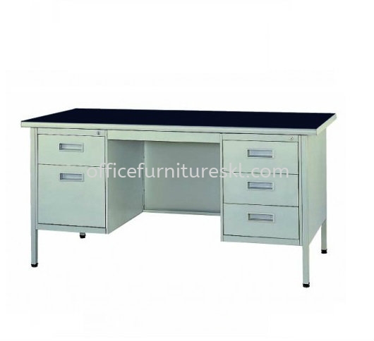 STANDARD DOUBLE PEDESTAL DESK - Top 10 Design Work Desk | Work Desk PJ Old Town | Work Desk PJ New Town | Work Desk Bandar Mahkota Cheras 