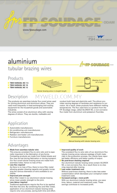 FSH ZINAL 4 TUBULAR BRAZING ROD 