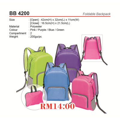 BB 4200 Foldable Backpack