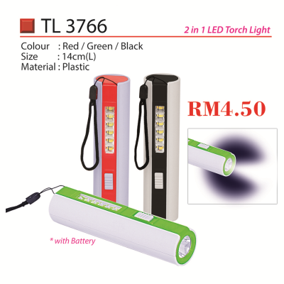 TL 3766 2 in 1 LED Torch Light