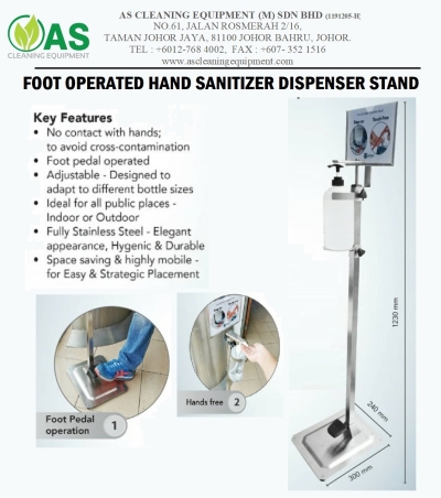 Pedal Type Hand Sanitizer Dispenser with Stand