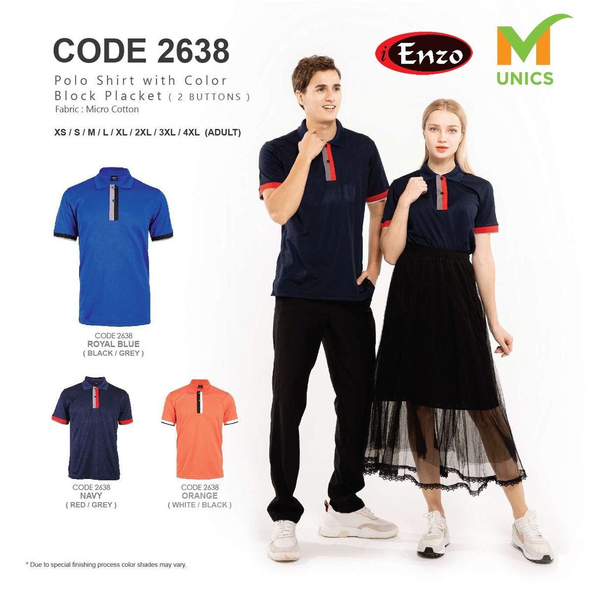 2638 - Micro Cotton Polo Shirt