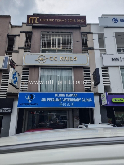 CCNail Sri Petaling - 3D Box Up Lettering Gold Stainless Steel