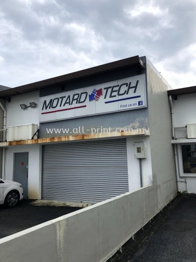 motard tech -indoor 3d box up signage 