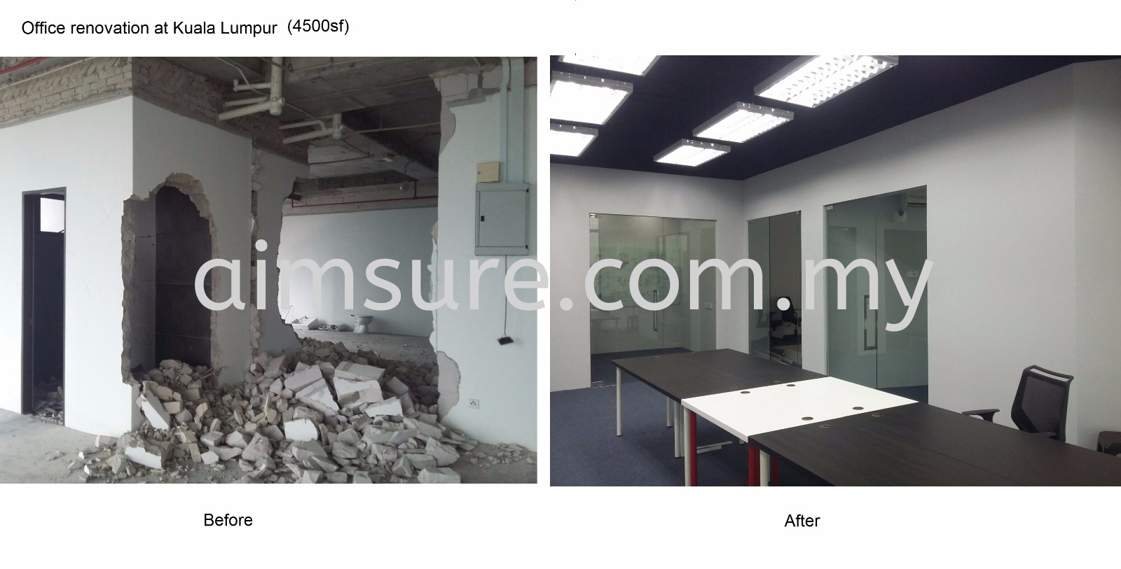 Office renovation at Kuala Lumpur 4500sf
