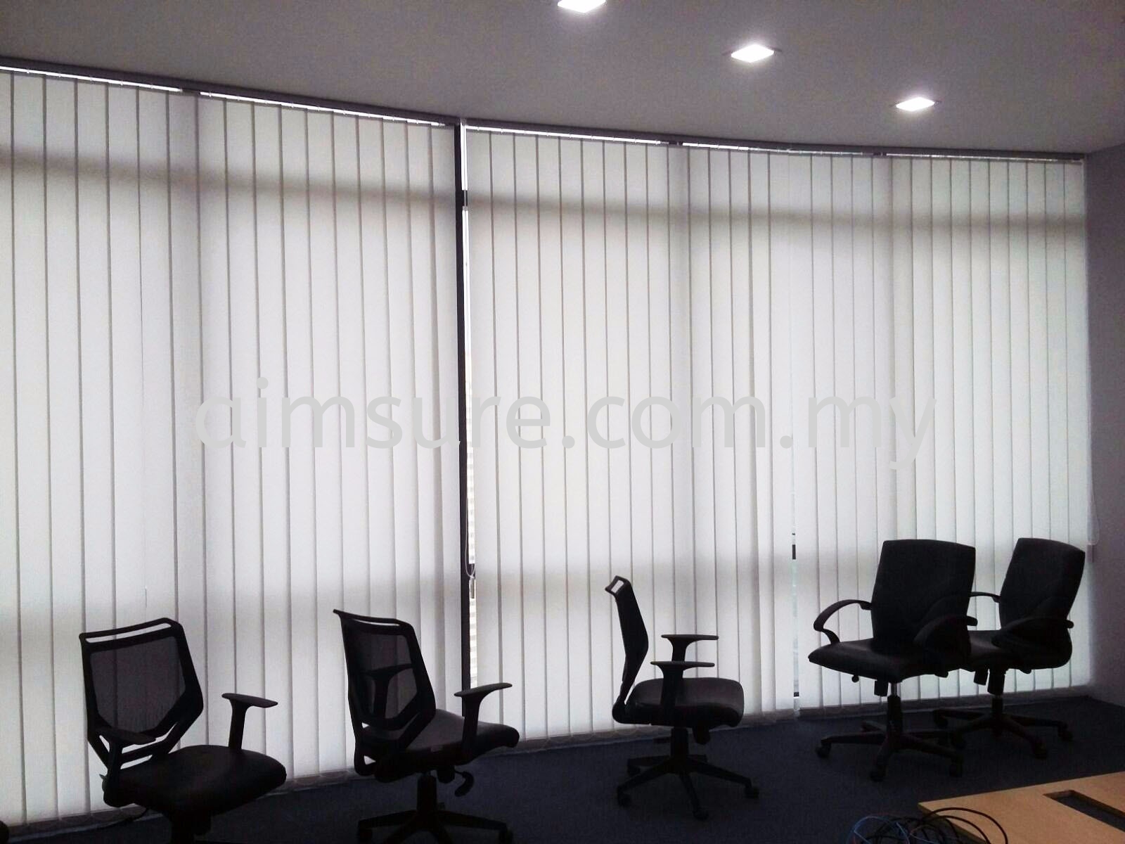 Vertical blinds at Bangsar call centre