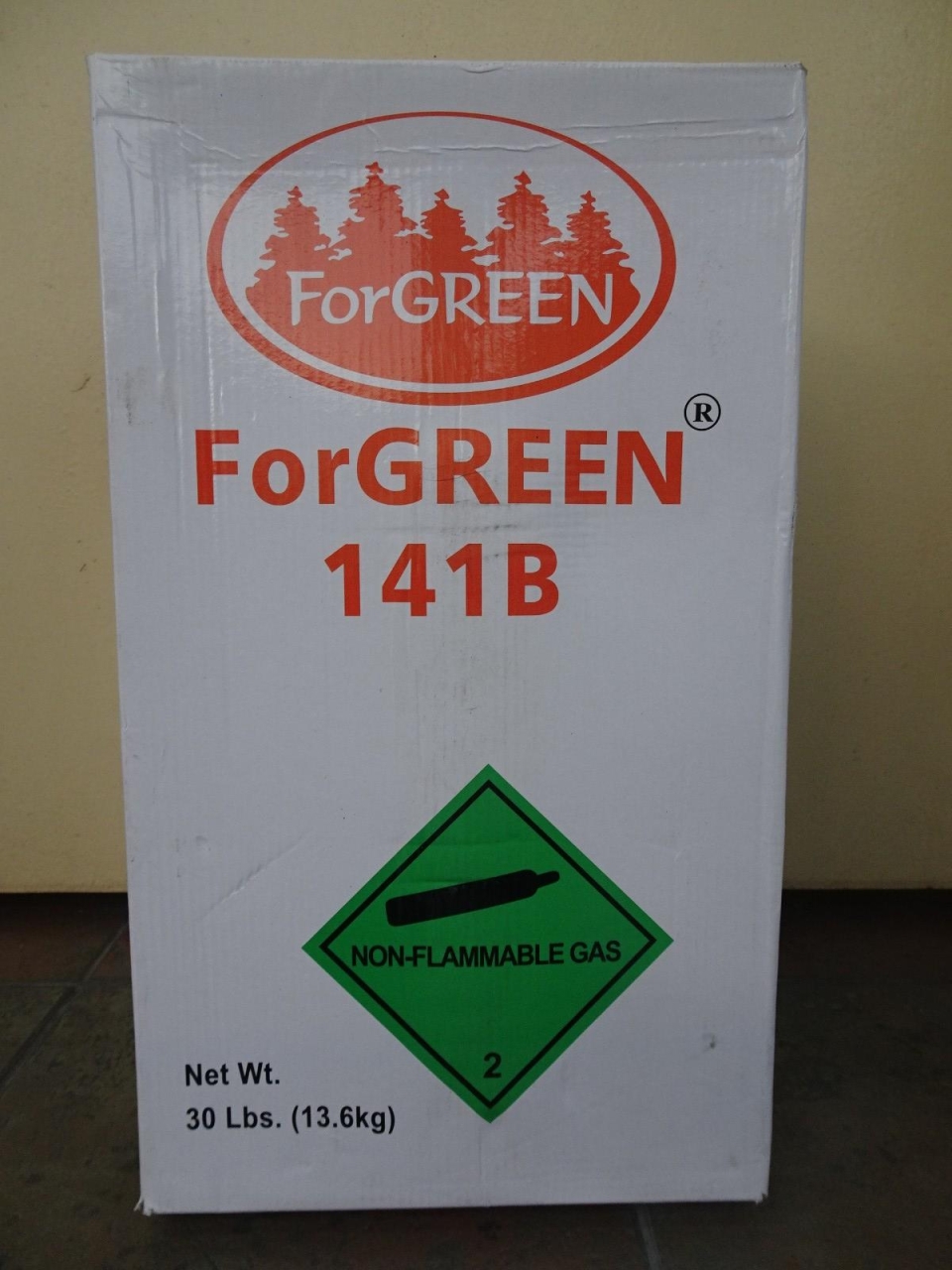 R141B X 30LBS (13.6KGS) FORGREEN HCFC REFRIGERANT GAS