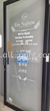 Eve Nailspa Sri Petaling - Glass Sticker glass sticker Printing