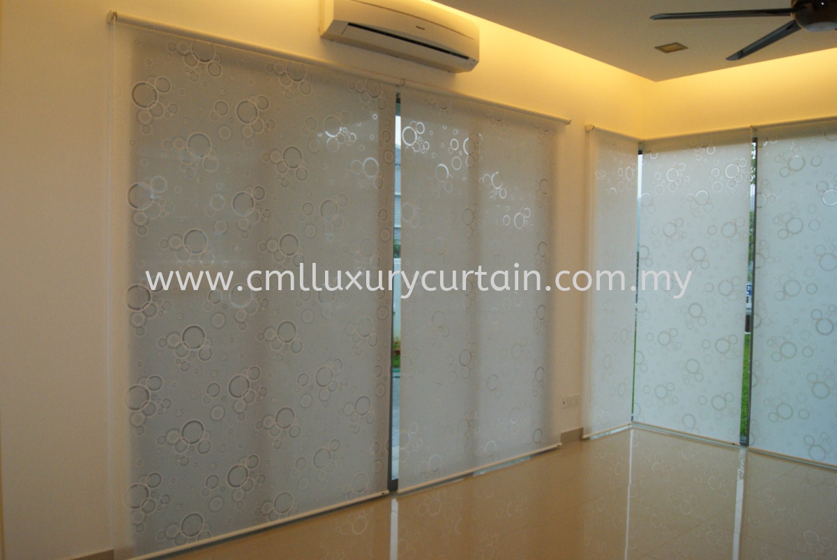 Roller Blinds , Zibra Blinds , Sheer with Curtain