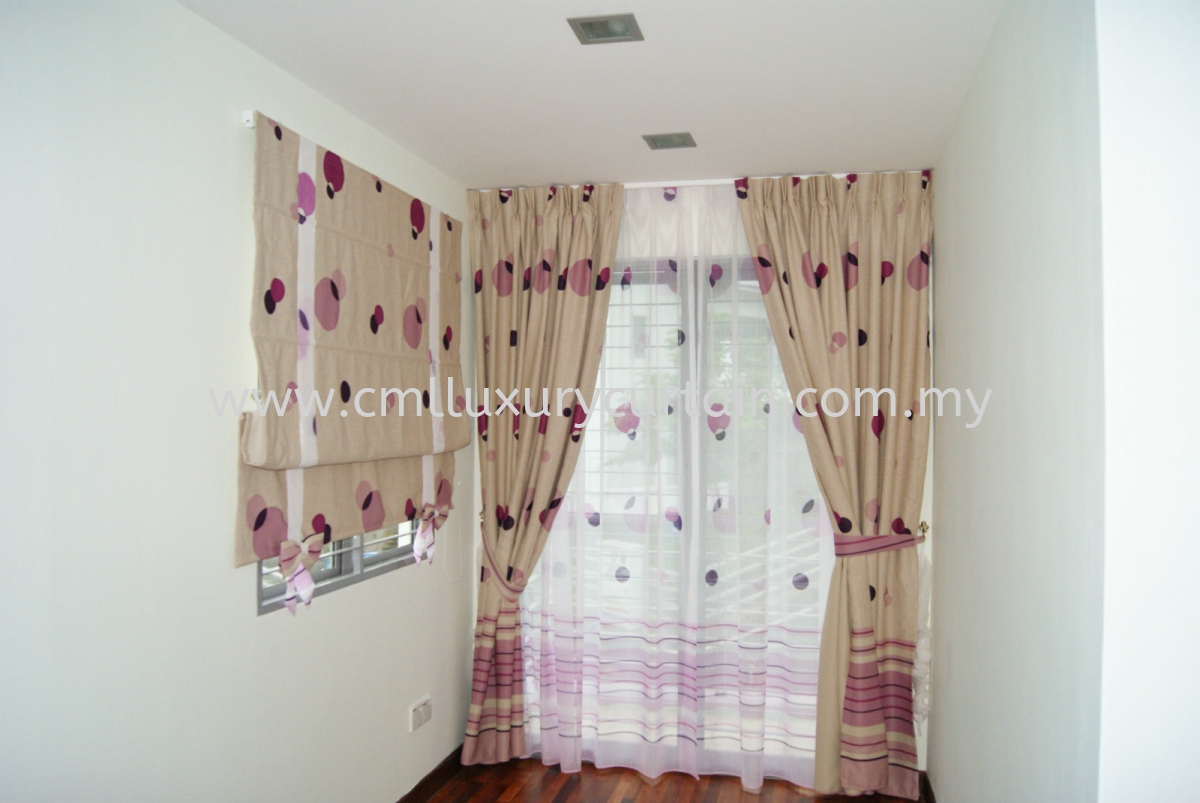 Roller Blinds , Zibra Blinds , Sheer with Curtain