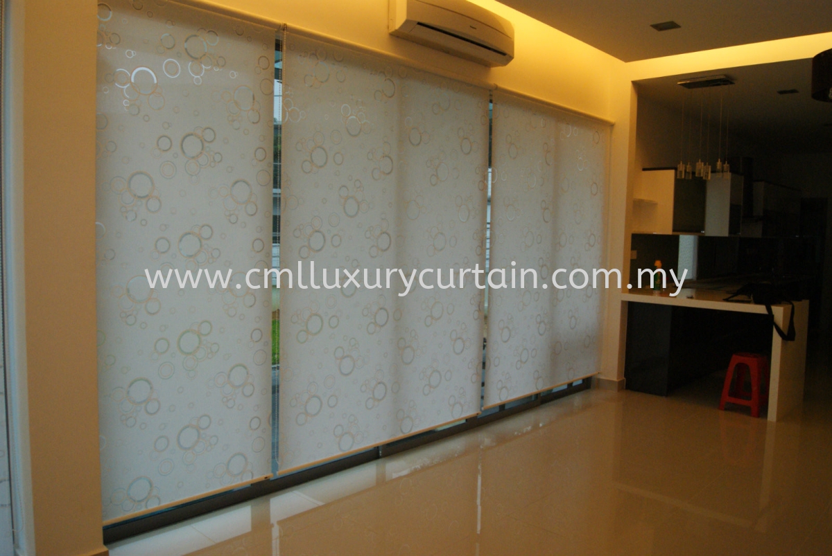 Roller Blinds , Zibra Blinds , Sheer with Curtain