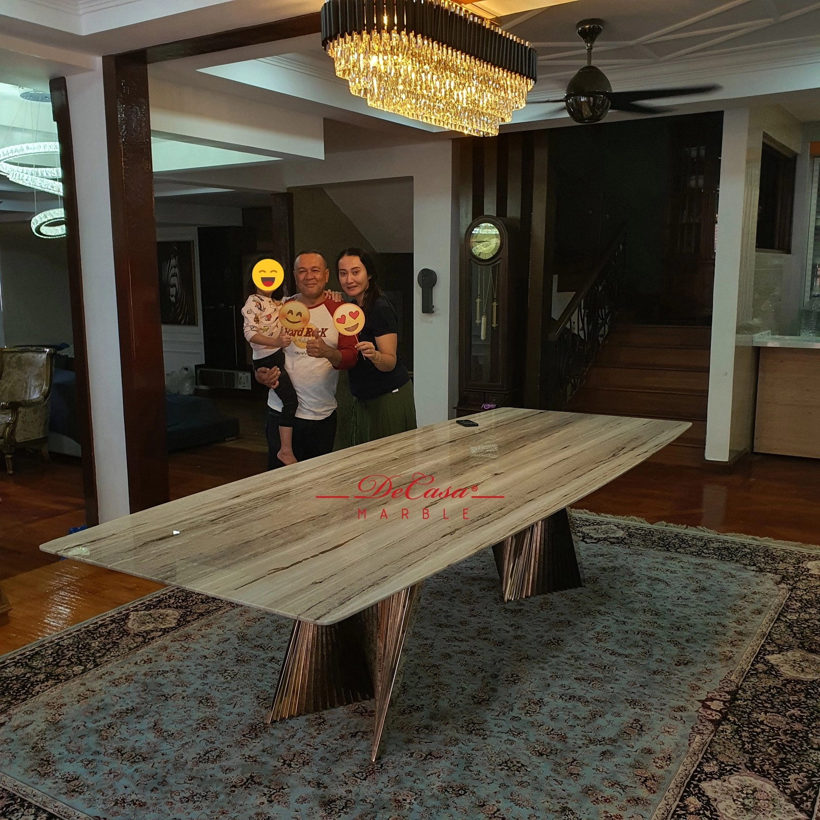 Majestic Marble Dining Table 10ft | Palisandro | 10 seaters