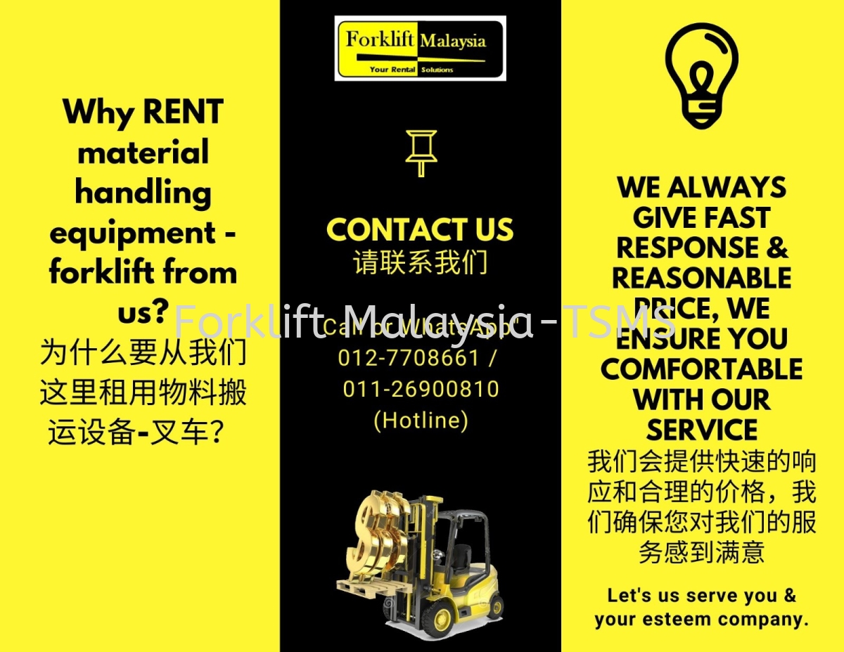 Rental Forklift Malaysia Malaysia Selangor Kuala Lumpur Kl Batu Caves Supplier Rental Supply Supplies Twin Star Machinery Services