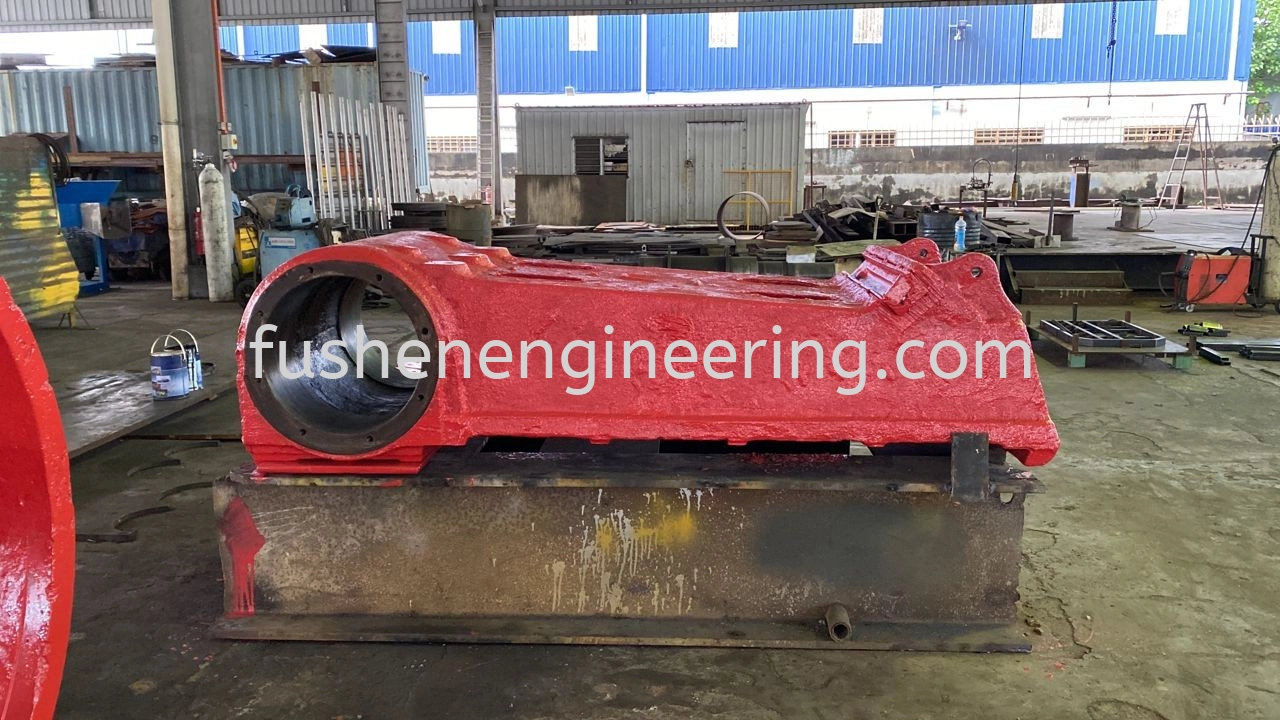 Fabricate and Machining of Jaw Crusher (Jaw Stock) c/w replace new bearing.