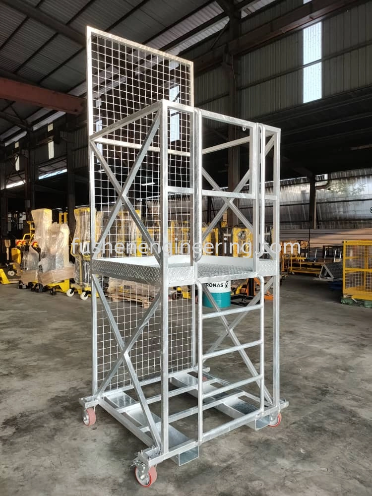 Customized Galvanized Forklift Cage with Ladder