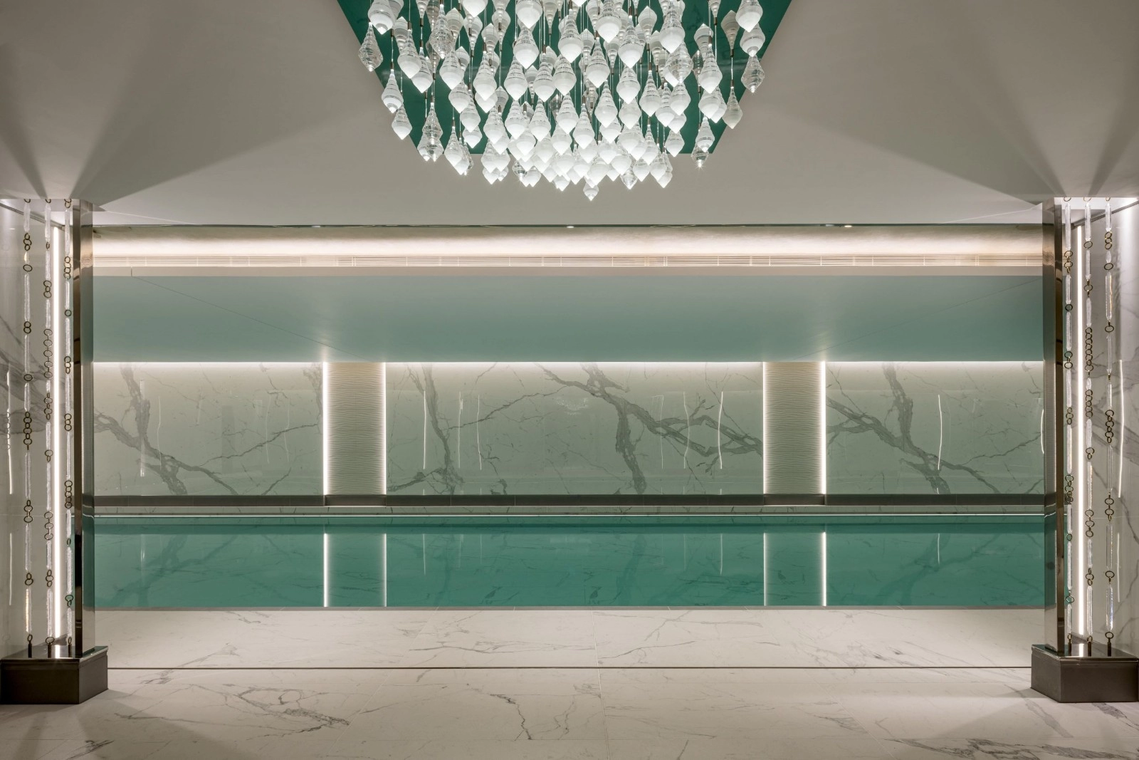 Statuario Marble indoor spa/pool