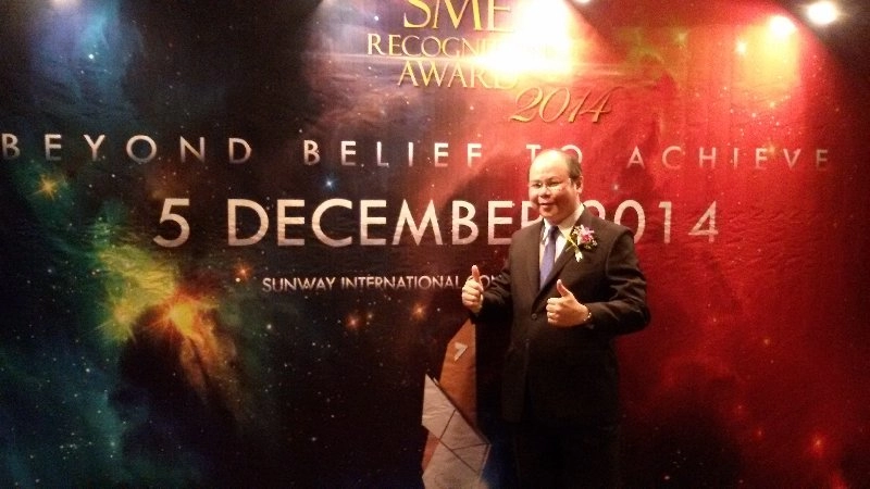  SMERA RECOGNITION AWARDS 2014 OUR MD MR JACKY TAN At SUNWAY CONVENTION CENTRE