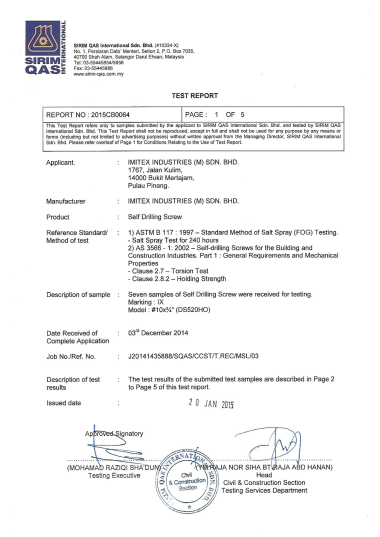 IMITEX INDUSTRIES (M) SDN BHD