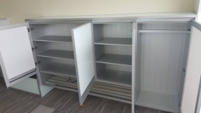 Aluminium Shoe Cabinet