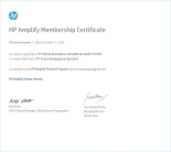 HP Amplify Membership Certificate