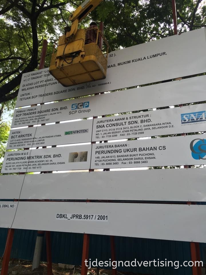 Papan Tanda Tapak Pembinaan Dan Arah Kuala Lumpur Kl Malaysia Selangor Pandan Indah Pembekal Pengilang Membekal Tj Design Sdn Bhd