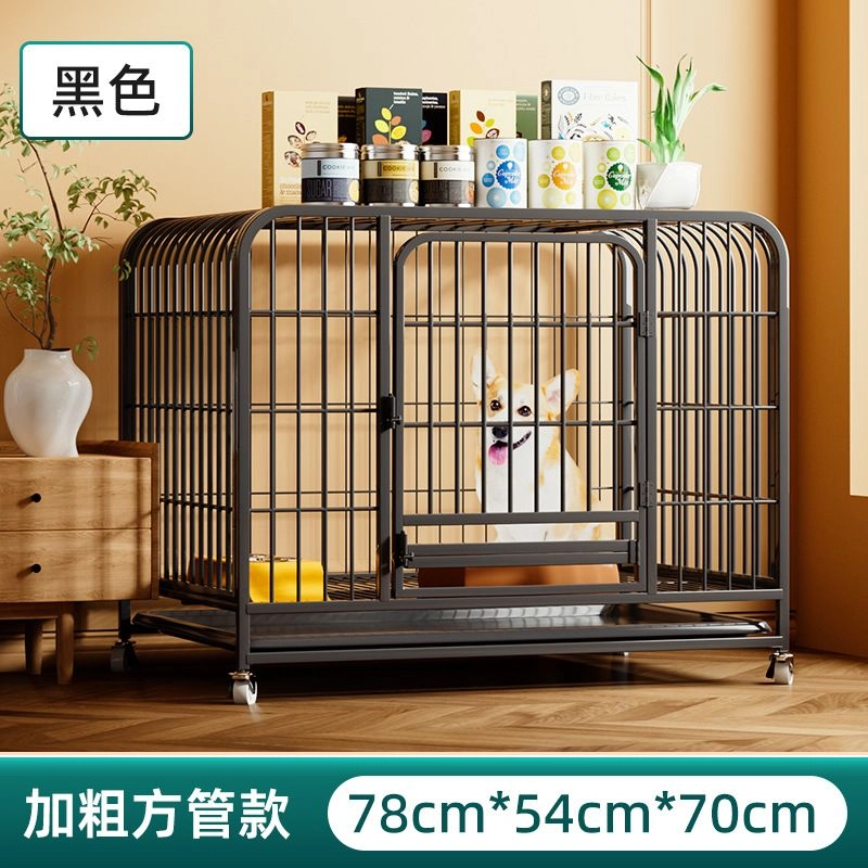 PREMIUM Pet Cage Bold Metal Large Dog Cage Kennel Crate Stainless Steel With 4 Wheels 狗狗笼子 狗笼子带轮子 宠物大笼子