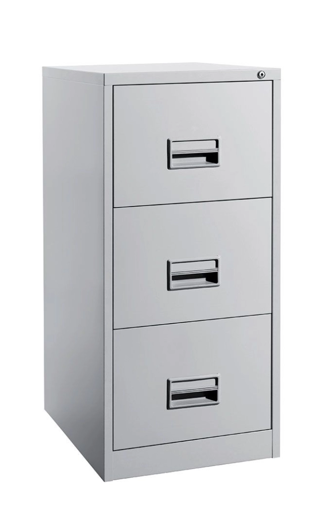 IPS-106B 3 Drawers Steel Filing Cabinet With Recess Handle C/W Ball Bearing Slide Cheras