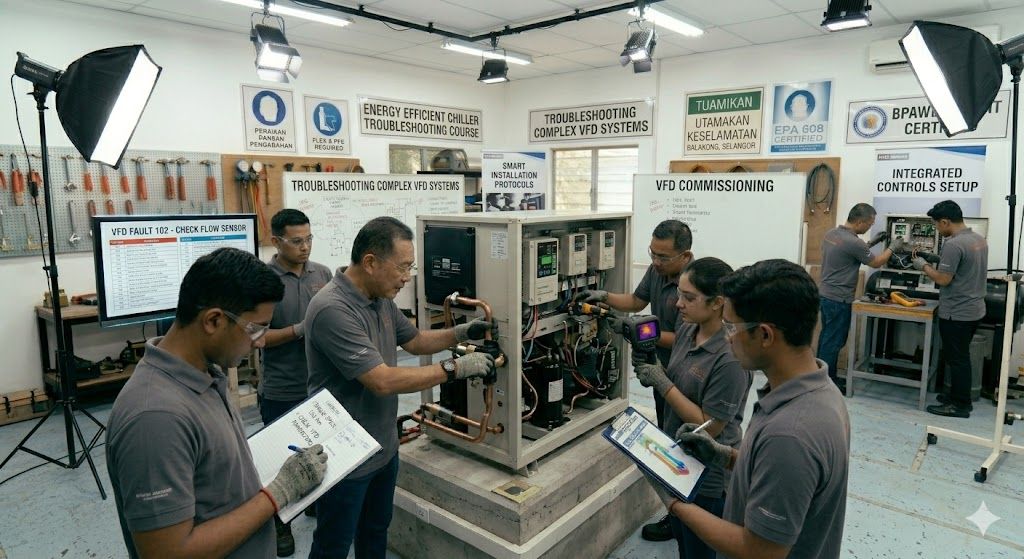Energy efficient chiller installation training