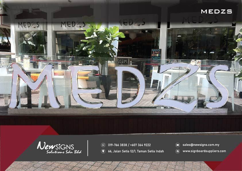Stainless Steel Front-lit Lettering_MEDZS
