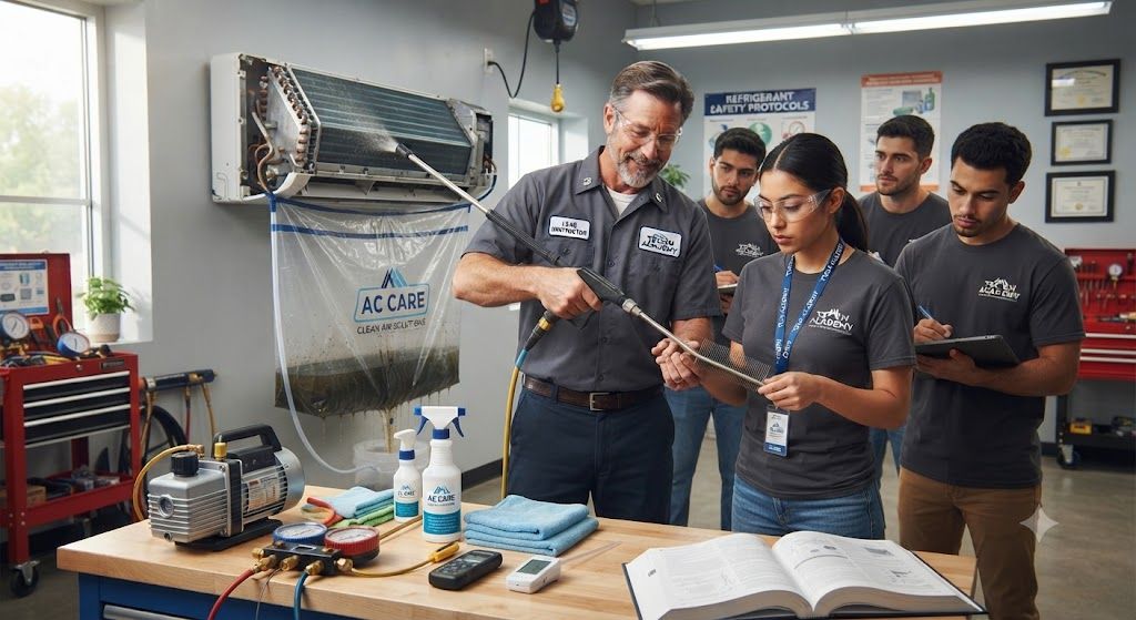 HVAC maintenance cleaning training