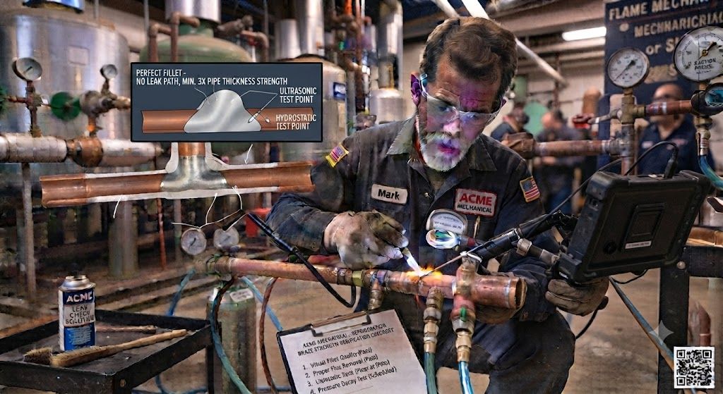 copper tube brazing joint strength methods HVAC