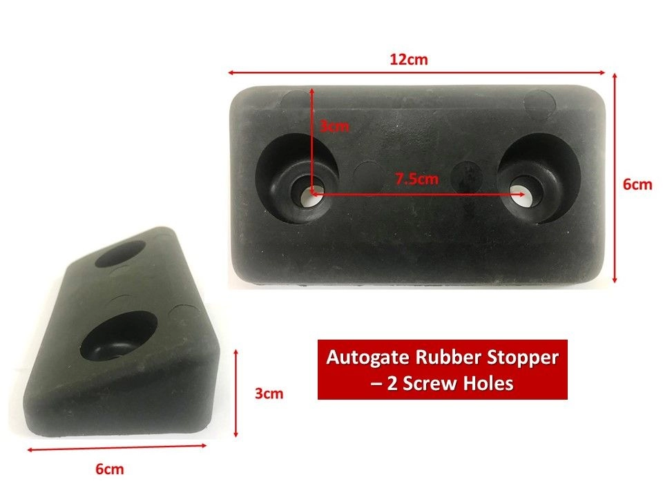 2 Screw (I) - Autogate Rubber Stopper for Swing Gate 