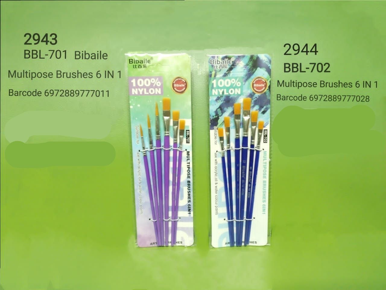 BIBAILE MULTIPOSE BRUSHES 6 IN 1