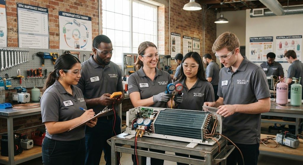 HVAC maintenance practical training