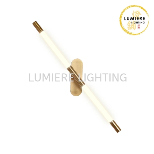 Post Modern Minimalist Linear Gold Wall Light