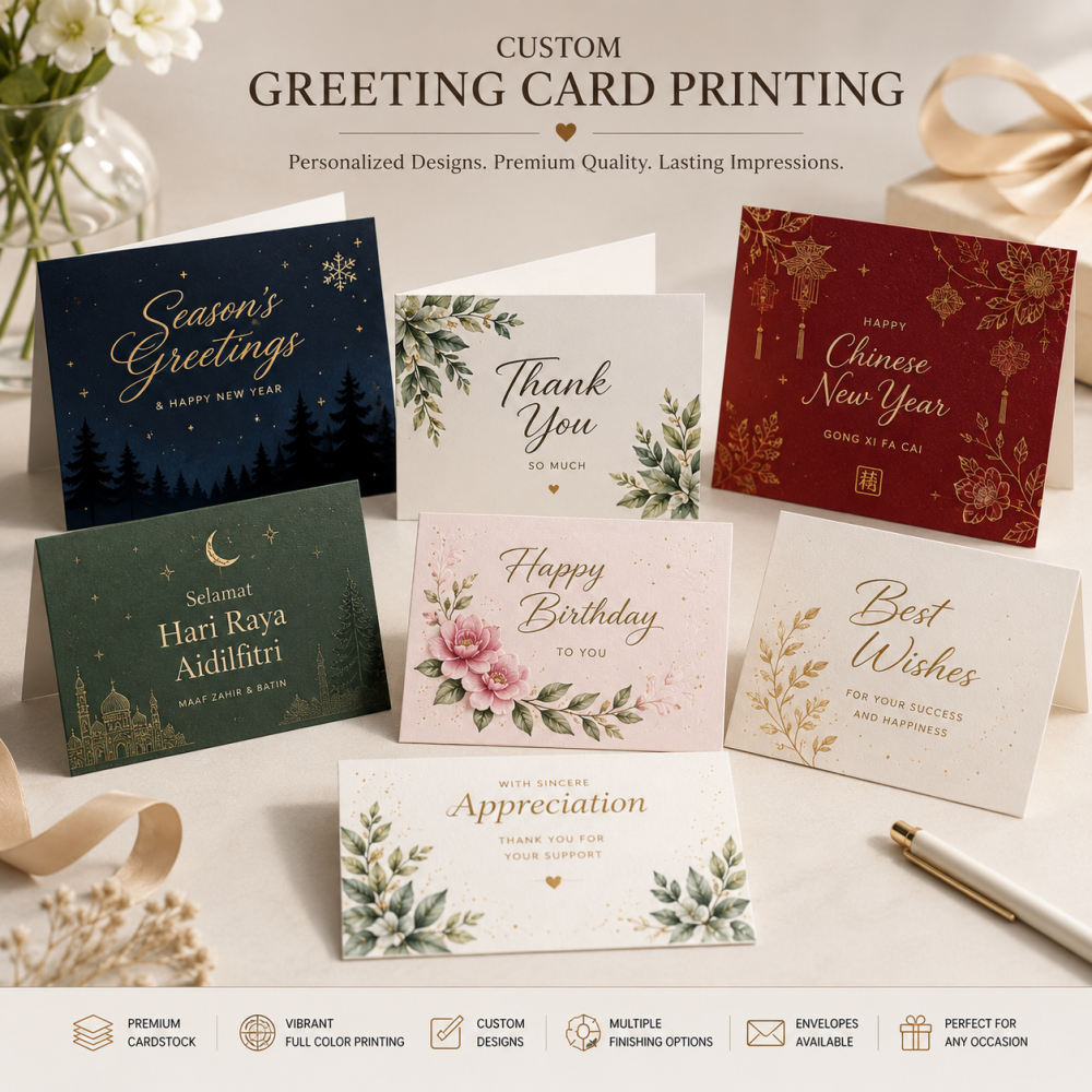 Custom Greeting Card Printing | Personalized Corporate, Festive & Special Occasion Cards