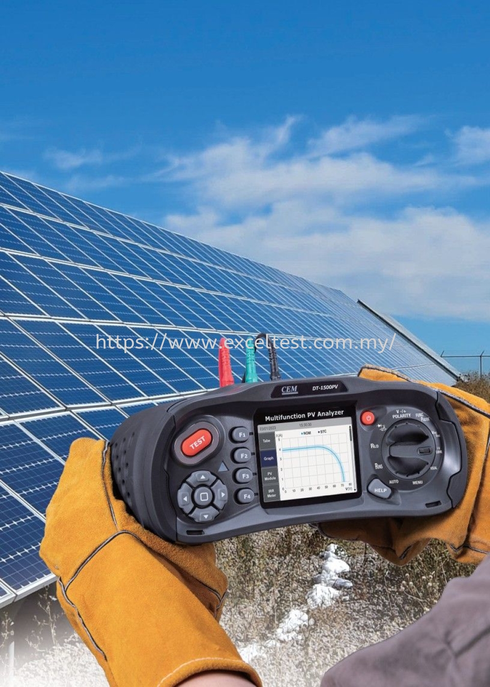 DT-1500PV Multifunction PV Tester and Performance Analyzer, I-V Curve Tracer