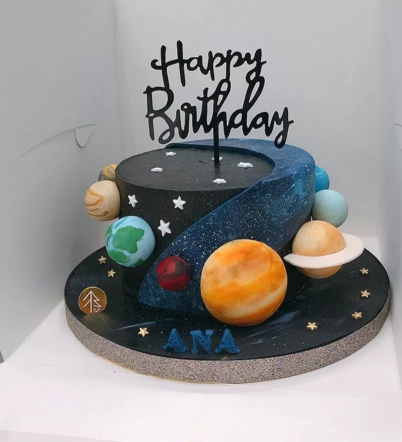 Space Milky Way Galaxy Cake