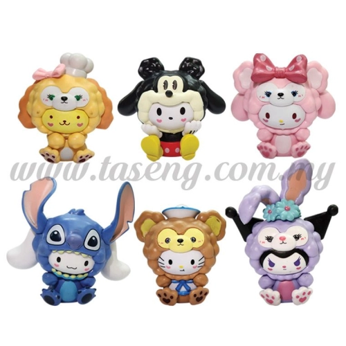 My Melody & Kuromi (Disney) 7cm - 9cm 6pcs (DC2-MMK4-6) - Taseng Marketing Sdn Bhd