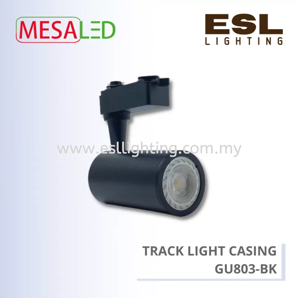 MESALED TRACK LIGHT CASING - GU803-BK